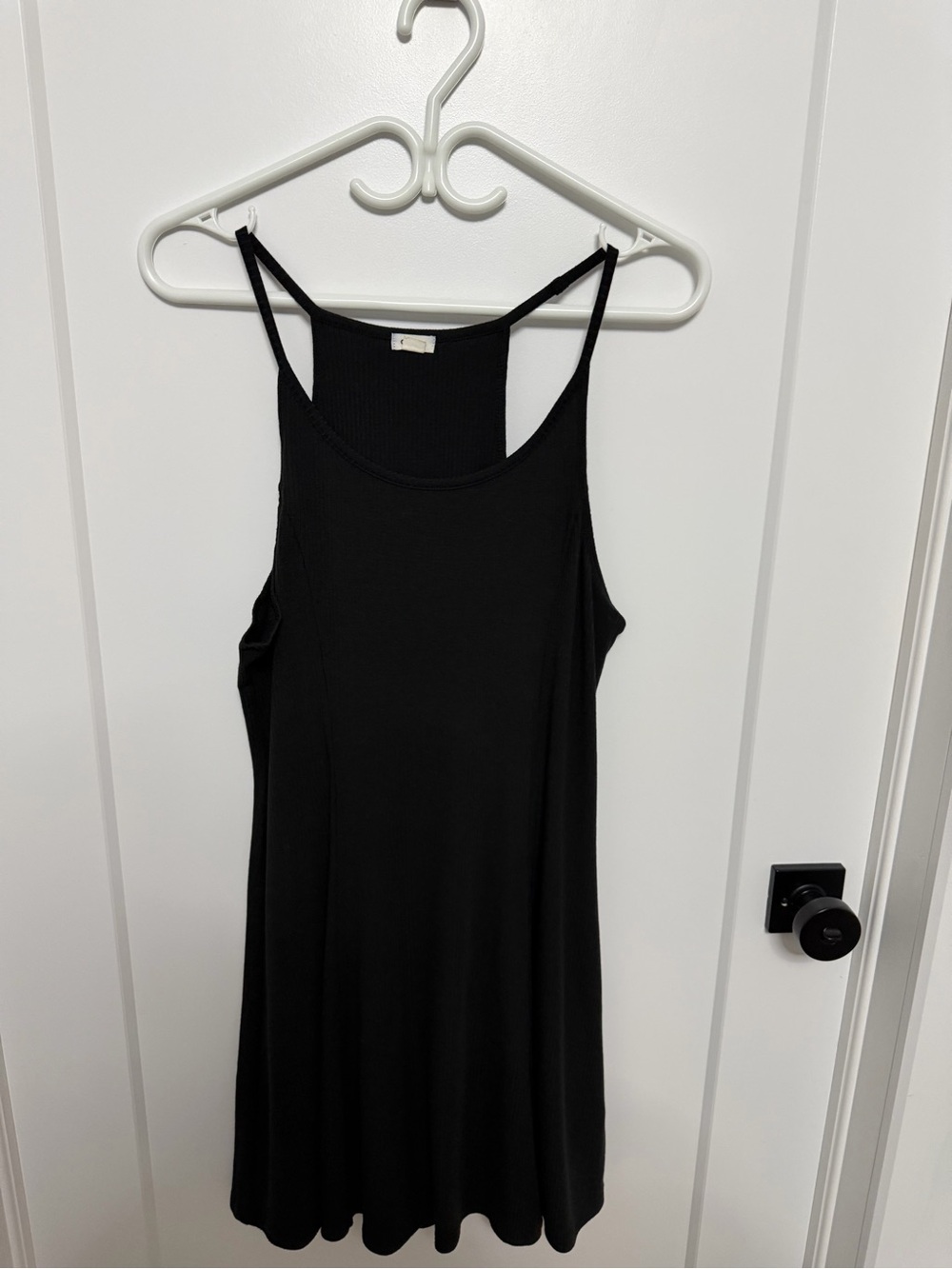 Garage Black Spaghetti Strap Mini Dress - Size LG
